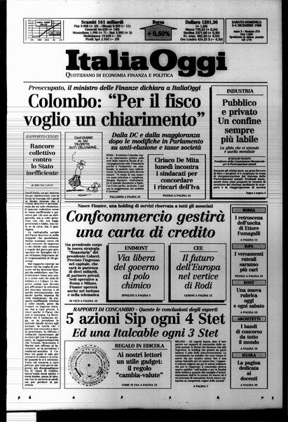 Italia oggi : quotidiano di economia finanza e politica